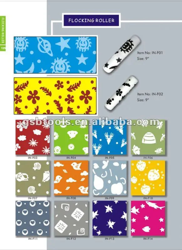 Paint Roller Pattern Flocking Roller