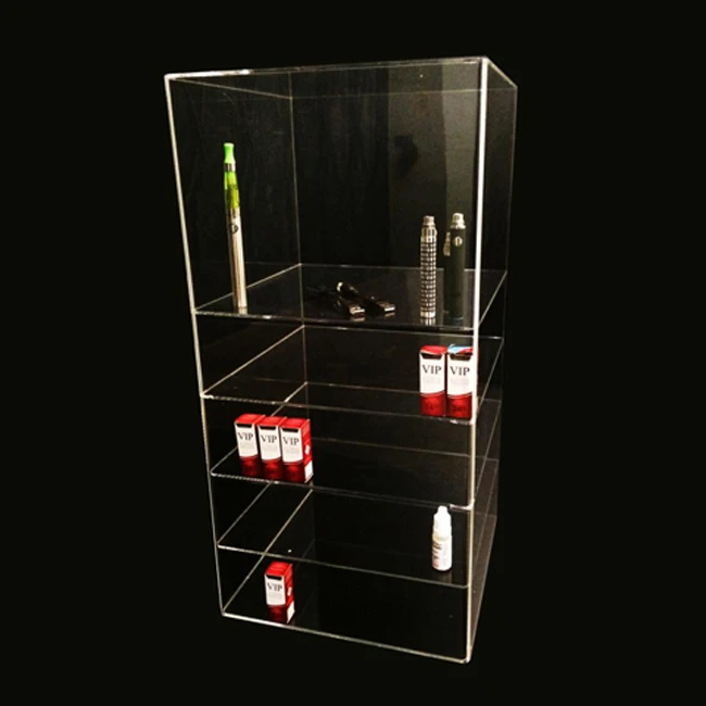 Clear Acrylic Jewelry Display Case With Hinged Locked Door Buy