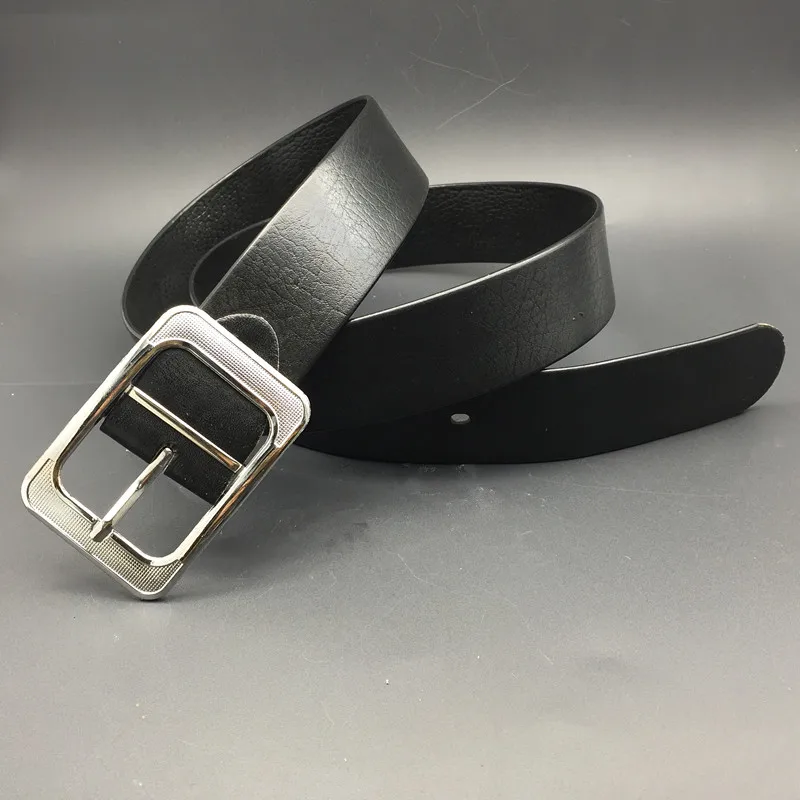 Yiwu Lqbelt Factory Black Pvc Beltd Man's Pin Buckle Belt Wholesale ...