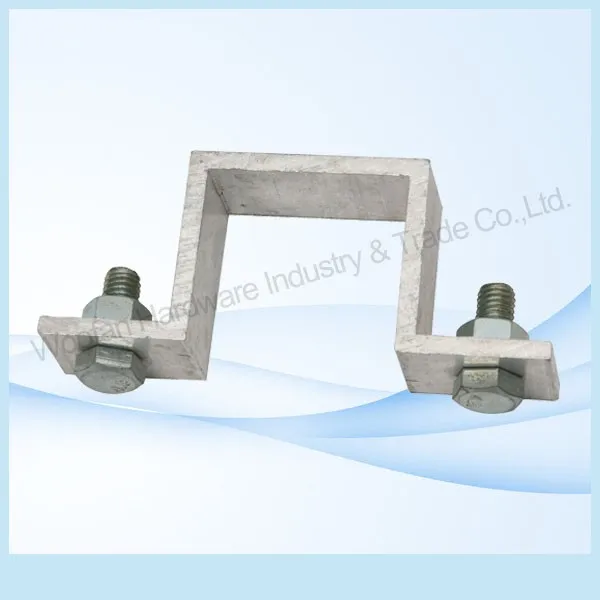 Cast Aluminum Pipe Clamp U Shaped Square Tube Clamp