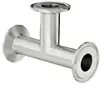 DIN Sanitary Steel Straight Tee Cross Welded Lighter Gas Refill valve Milk Beer Industry