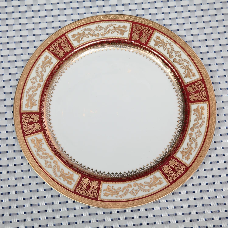 European style bone china dinnerware luxury porcelain dinner set for hotel