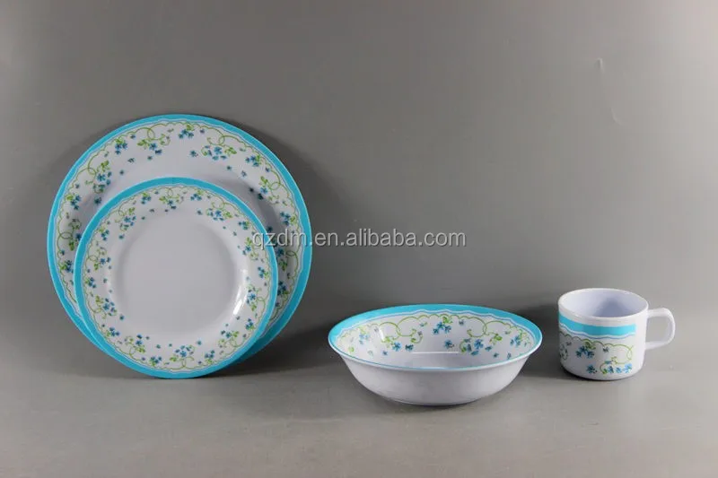 Popular Design Melamine Dinner Set Of 4 Pieces