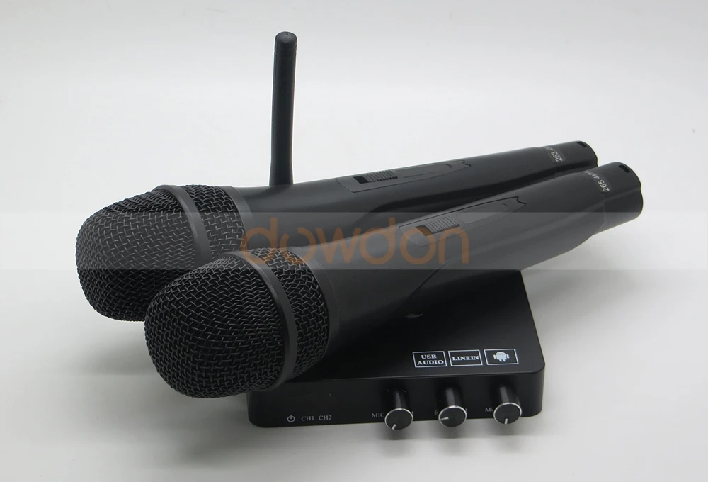 K2 Android TV Box PC Home KTV Mini Karaoke Echo Mixer System Digital Sound  Audio Mixer Singing Machine + 2 Wireless Microphone - China Mini Karaoke  Echo and Audio Mixer Singing Machine