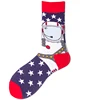 Big flower series Europe and the United States tide brand socks spring and autumn new four seasons cotton cross-border sock