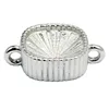 Beadsnice 30787 tray 925 sterling silver jewelry wholesale connector bezel cabochon base setting
