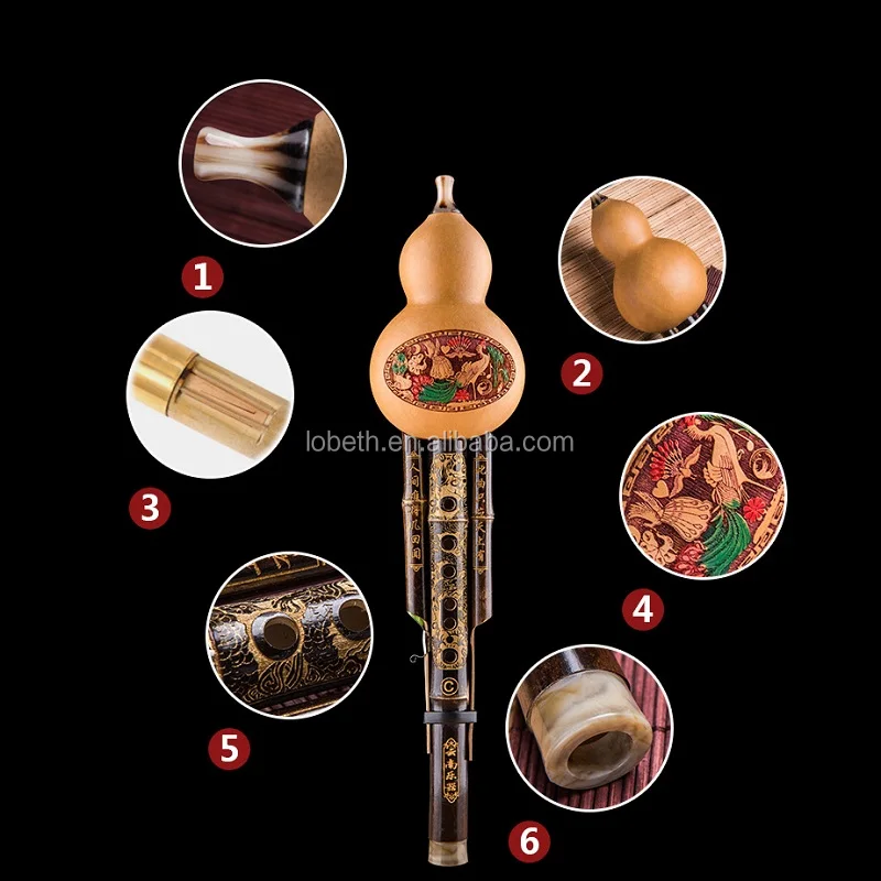 C Key Hulusi Traditional Chinese Classic Flute Gourd Cucurbit Flute