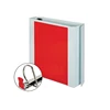 Customized Free Stand Secure Binder with Easy Open Locking Slant-D Rings, White New Style 3D Ring Binder