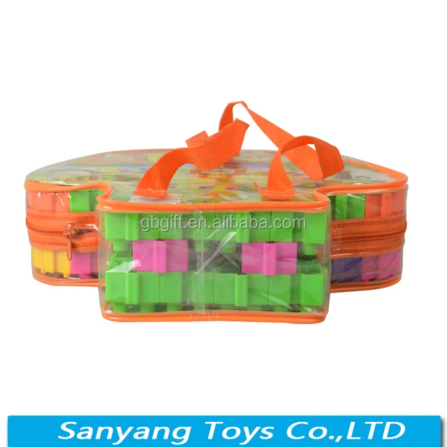 81pcs with backpack package bricks toys factory children plastic building blocks