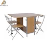 Foshan Factory Wholesale Butterfly Style 4 Seater Folding Dining Table Set