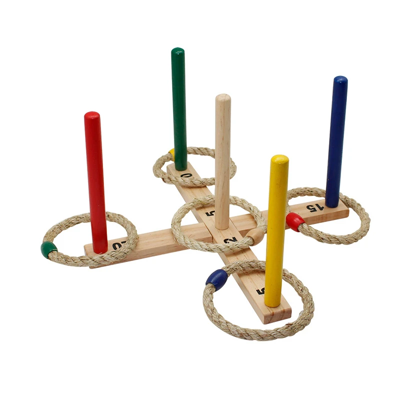 Garden Game 5 Quoits Wooden Ring Toss Buy Quoit Setwooden Toss Game