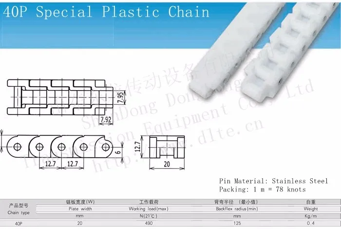 Plastic Conveyor Chains 40P