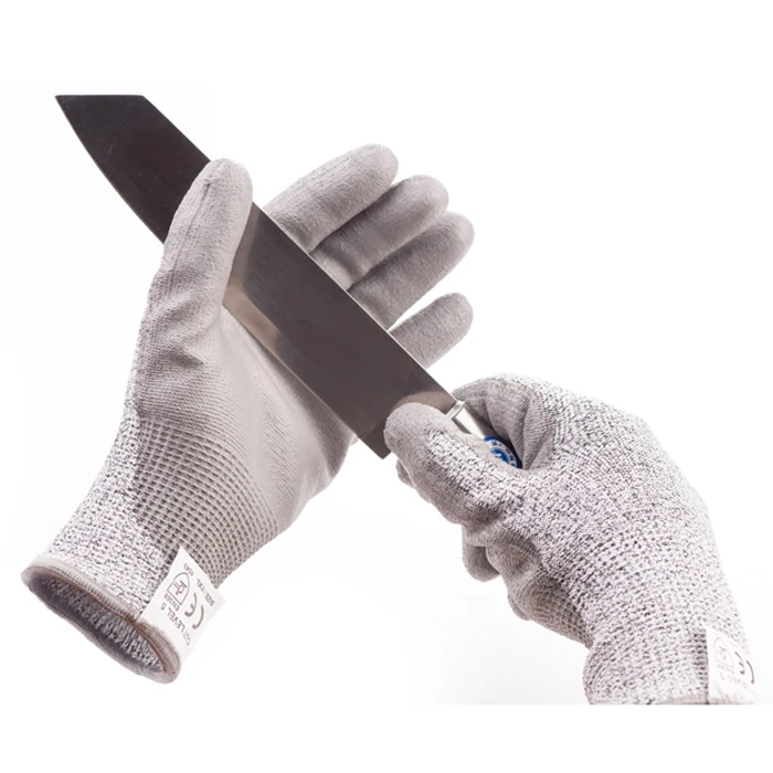 Pu Coated Cut Resistant Gloves,Glass Industry Cut Protection Security