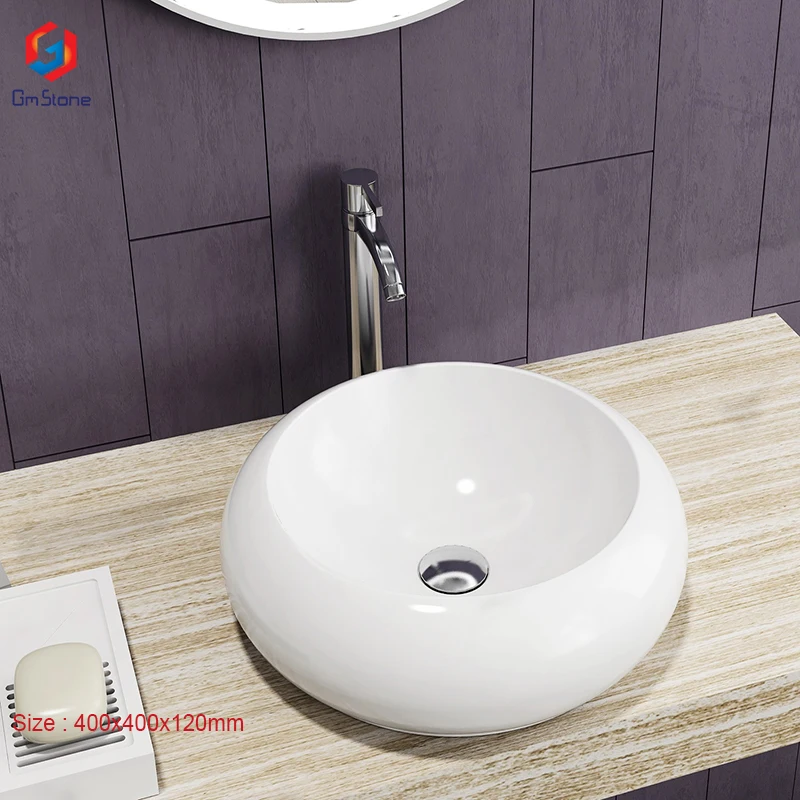 GM-2005 Italian designed solid surface artificial stone basin