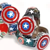 New Marvel Heroes Captain America Shield Cartoon Waterproof Kids Watch
