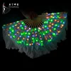 Belly dance led silk danc fan 126 LEDS light dance props fans