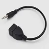 3.5mm AUX Audio Plug Male to USB 2.0 Female OTG Adapter Converter Cable for Playing Music with U-Disk in Your Car