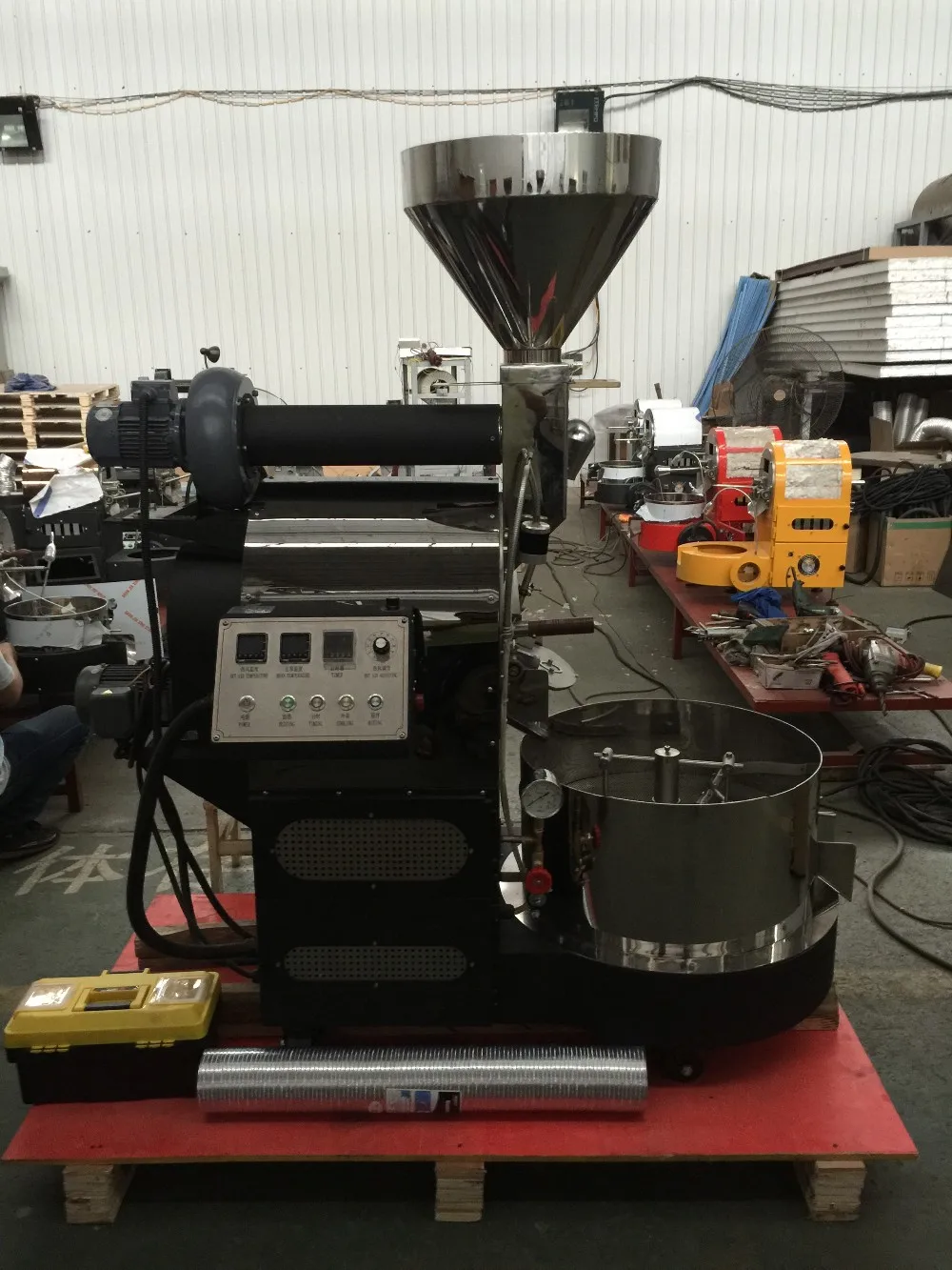 20 Kg Lpg Gas Coffee Roaster For Industry Commercial 20kg Green Coffee Bean Roasting Machine
