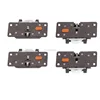 adjustable insert aluminium furniture Sliding door roller wheel wardrobe mechanism soft closing cabinet pulley