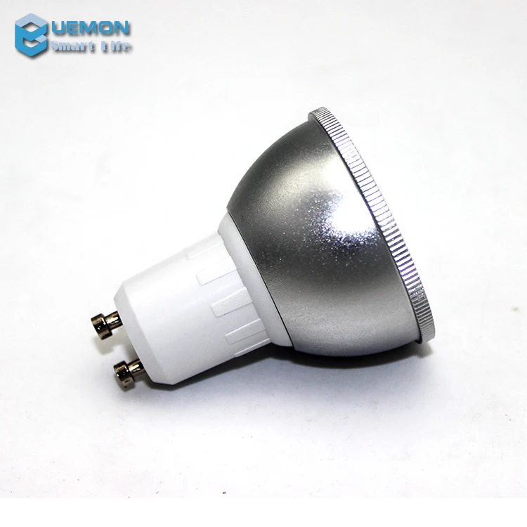 5W Dimmable Tuya Smart LED Spotlight RGB + COOL White  Voice Contorlled  WIFI GU10 Smart LED Bulb