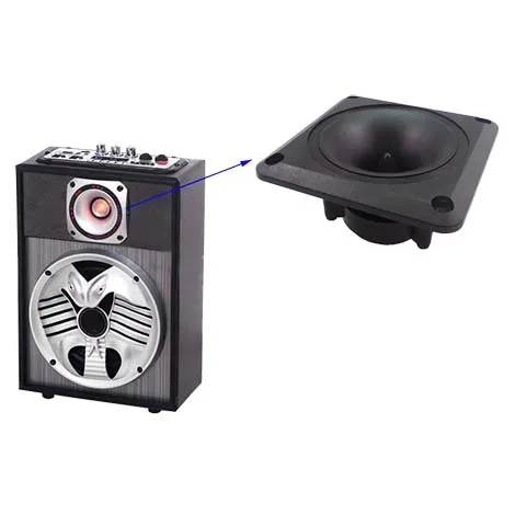 Paire De Tweeters Piézoélectriques 96mm - Haut-parleurs Aigus Portables, Noir - Puissance Max 150W, Sensibilité 91dB - 7