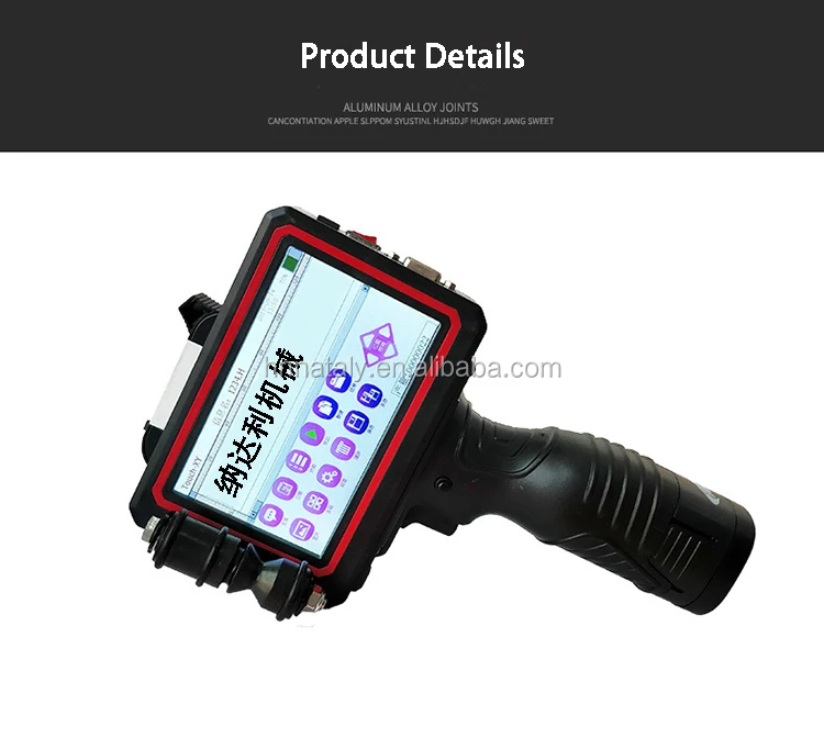 Nataly TY Industrial Thermal Number Date Handheld Inkjet Printers For Bag Pe Bottle Plastic