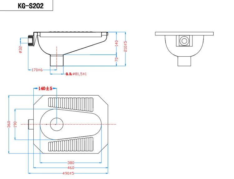 Indian Bathroom Toilet New Design Stainless Steel Squat Toilet Pan