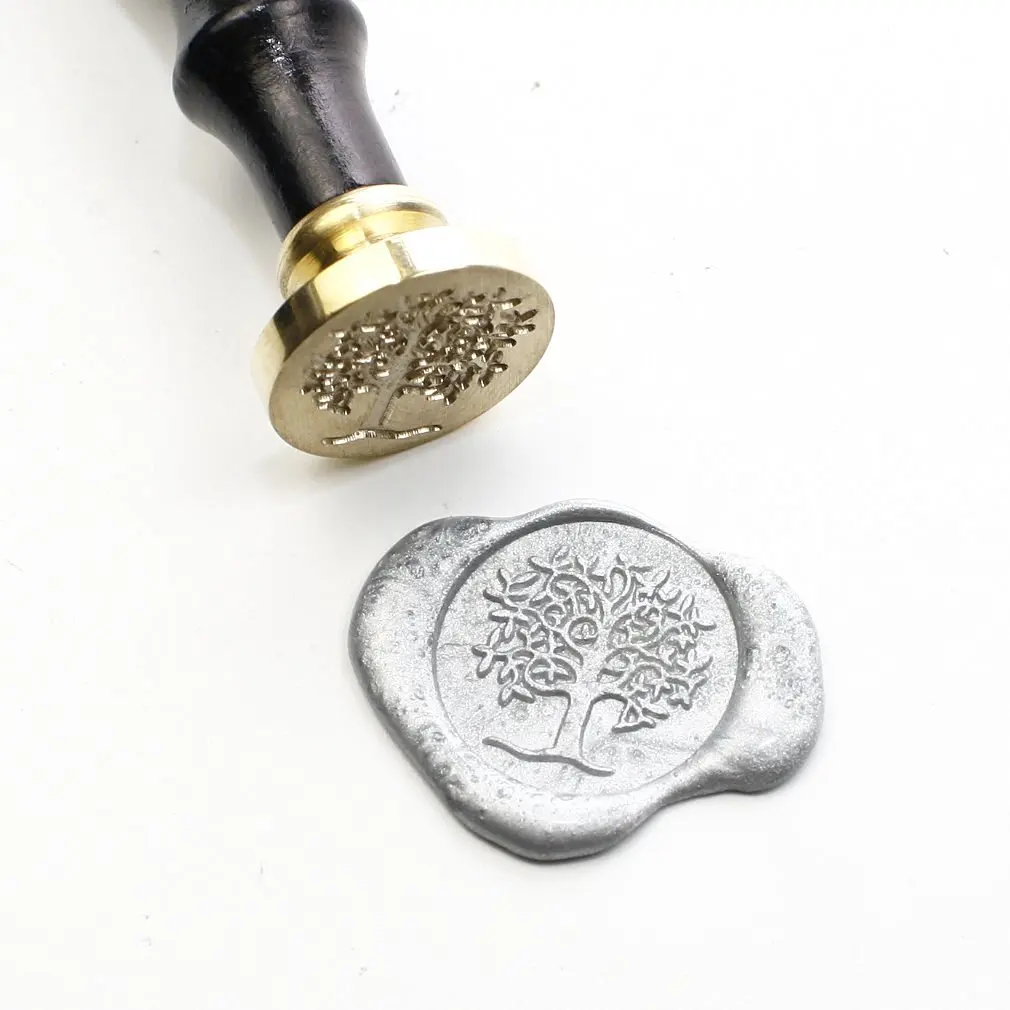 Tree wax Seal Stamp Stamp, Sealing Stamp Set, Seal Wax Stamp, Wax Seal, 25mm Initial Sealing Stamp