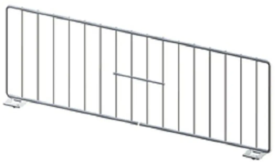 Acrylic Front Fencing Gondola Shelving 48 x 3 Retail Store Display Fixture Clear Lot of 25 NEW