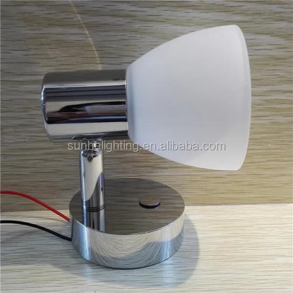 DC 12 V LED Reading Lamp Bedside Warm White Map Light for RV, Car, Marine, Boat,Yacht