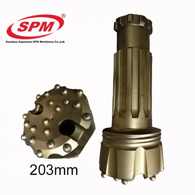 
SPMS80 QL80 / DHD380 / 8inch DTH Hammer drilling bits water Well Button drill hammer bit 