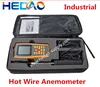 Air Velocity & Air Temperature & Air quantity meter Hot Wire Anemometer
