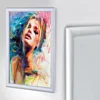 Aluminum snap frame photoflip open snap closed poster frames