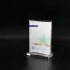 clear Acrylic free Standing a6 Sign Holder T shaped acrylic sign holder insert poster display