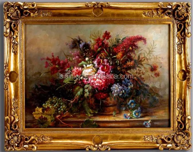 Sicilian Gold Ornately Embossed Gold Frame - Canvas Art & Reproduction Oil  Paintings