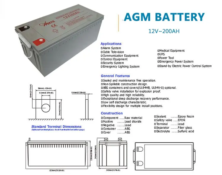Battery 200. AGM аккумулятор 200ач. Аккумулятор 200ач Размеры. 12v 200ah AGM параметры. Схема аккумулятора АГМ.