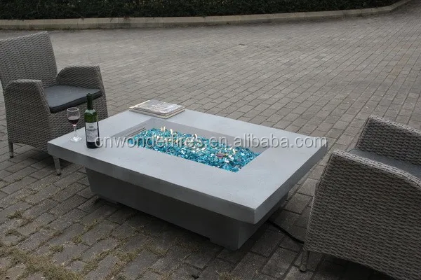 55,000 Btu 15 Zoll Höhe Rechteck Mgo Propan Gas Feuer Tische - Buy