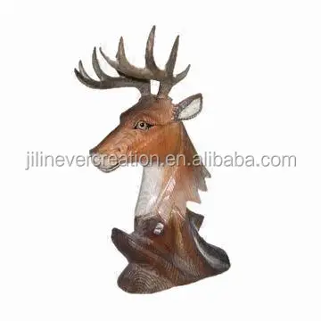 wooden arts crafts-animal head
