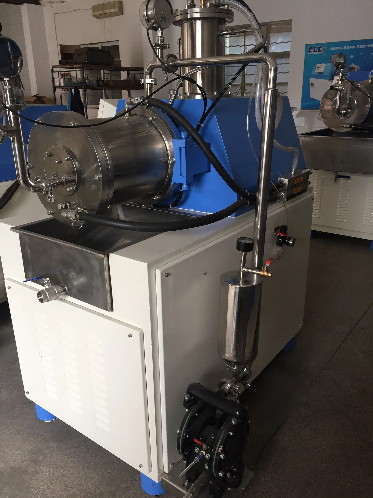 Ele Type Ceramic Wet Grinding Machine Horizontal Turbo Bead Mill For