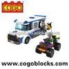 COGO child toy policemen series childrens building blocks