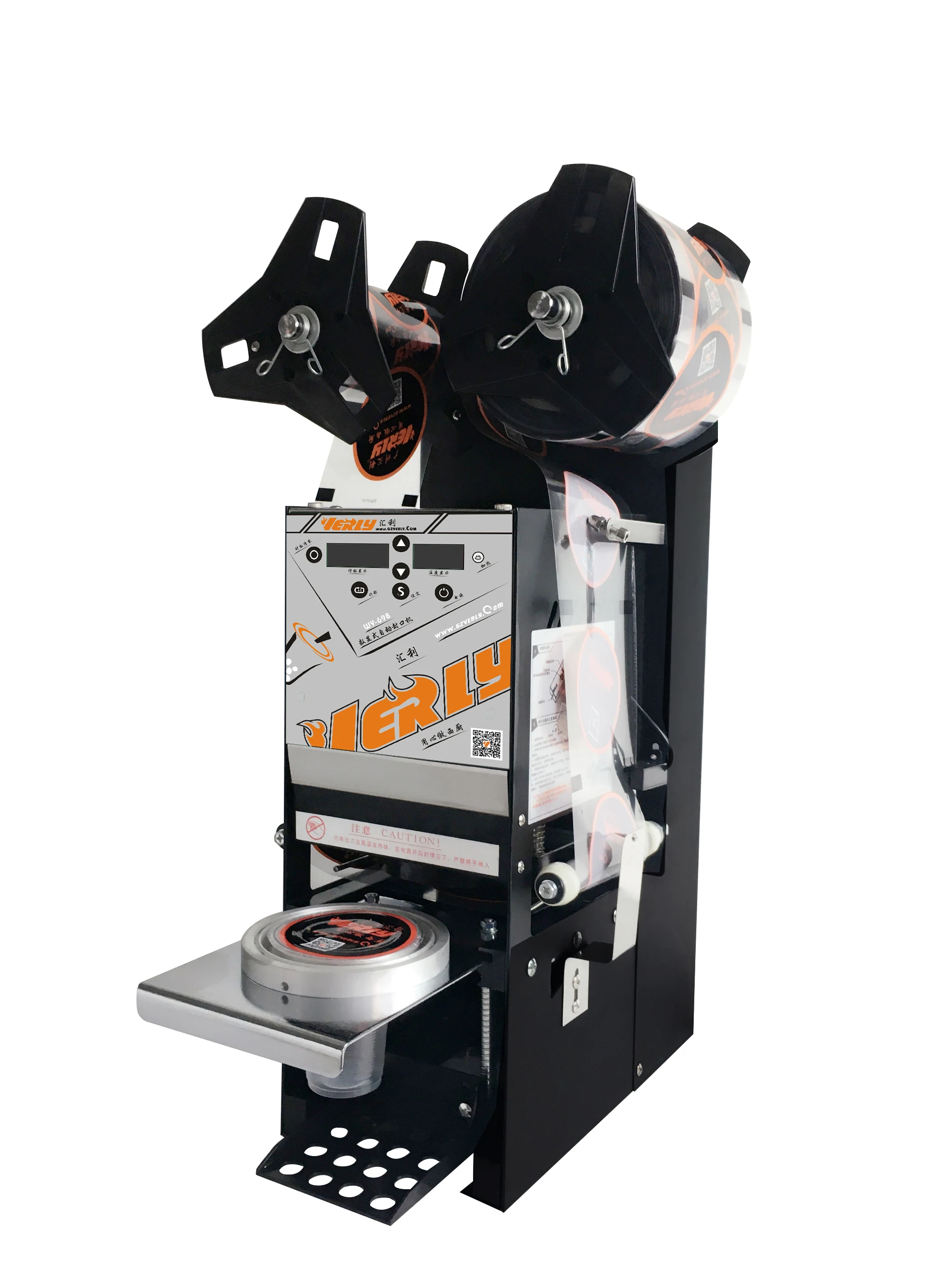 Details about   Commercial Fully Automatic Bubble Tea Cup Sealing Machine,Plastic Cup Sealer