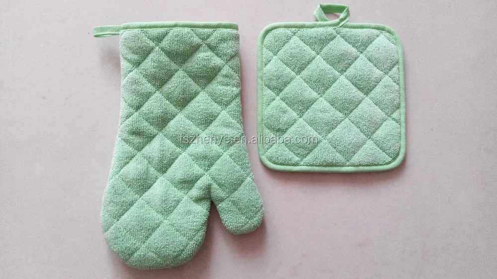 2 Pcs Kitchen Set Plain Pot Holder,Cheap Pot Holders And Oven Gloves