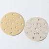 Efficient hook and loop yellow coated sandpaper