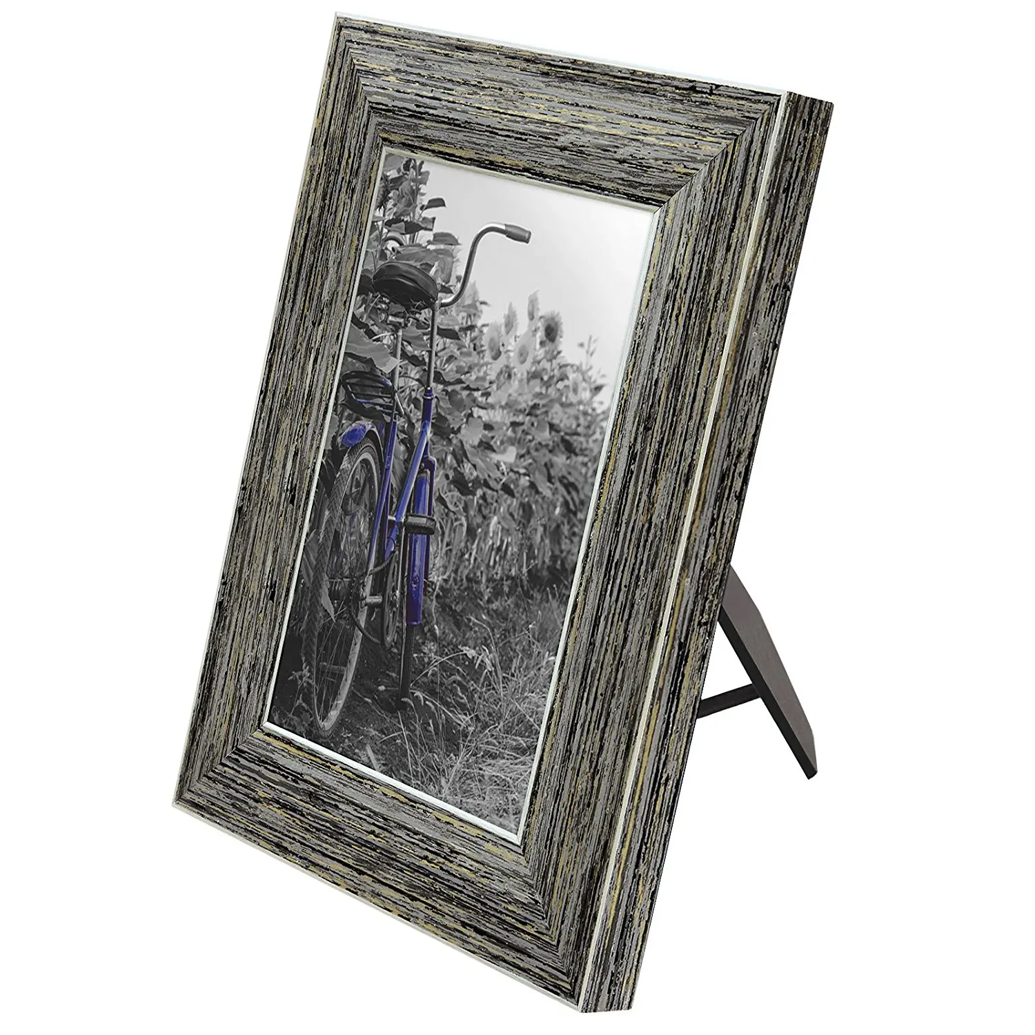 Double Folding 6x8 Lightgray Wood Picture Frame With Glass Front Buy