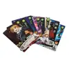 Custom foil trading flash cards Q&A game cards plastic box