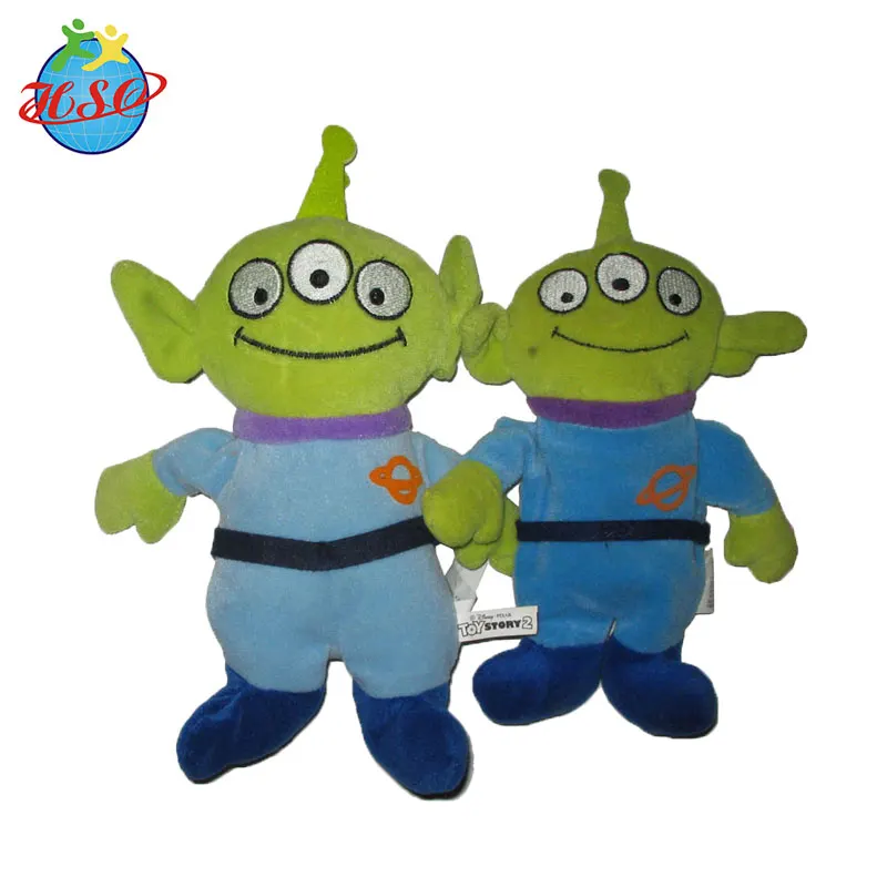 green alien plush toy