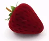 Cute strawberry flocking jewelry box for ring