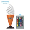 oceanpower Remote Controller 16 Color Change led Ice Cream Cone Lamp Shop decoration