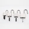 Outdoor and indoor gate fence with 50mm heavy gray iron padlock, cast iron padlock, with thick quenched steel hook ring