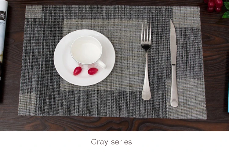 4 piece Japanese style cloth Western food pad Nordic table mat insulation anti hot pot pad bowl mat household PVC